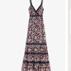 Maxi Lace Tiered Floral Dress
